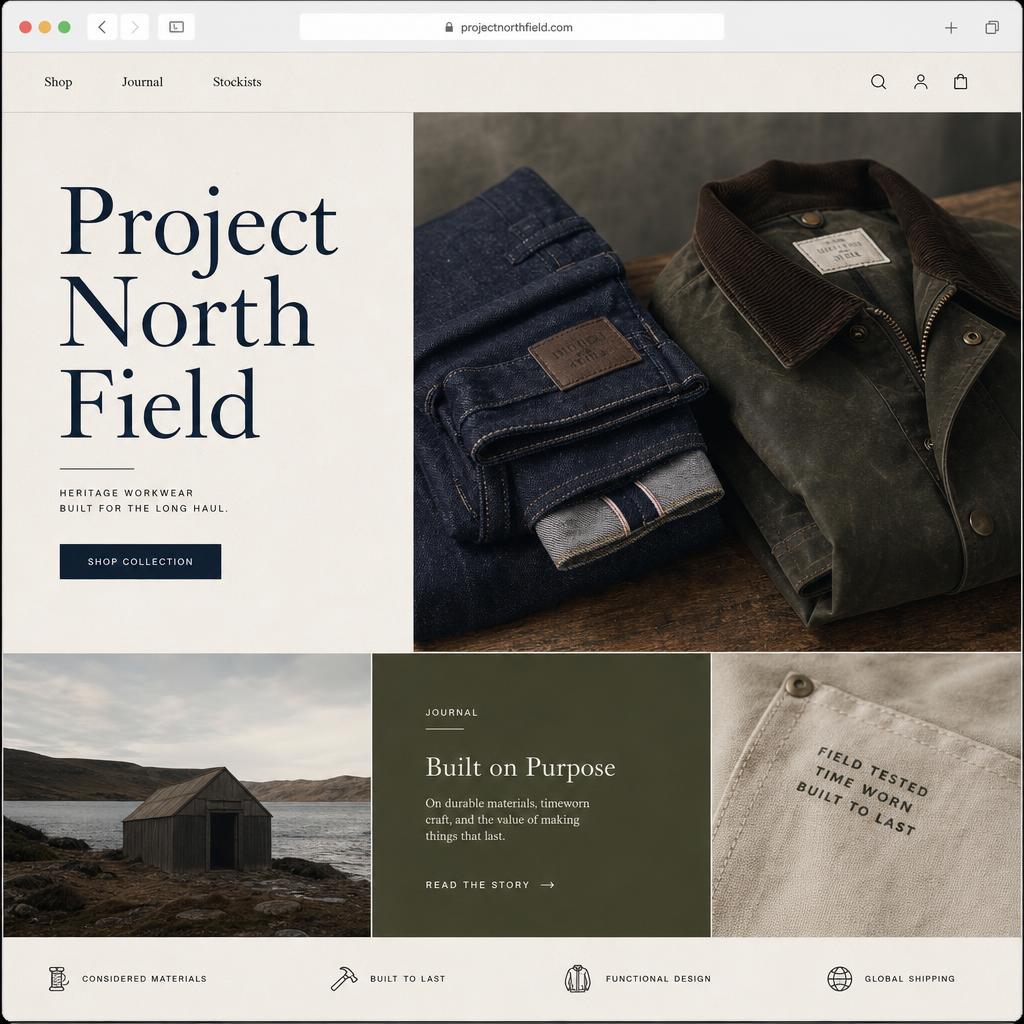 Fashion website case study